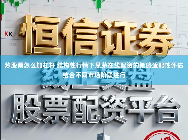 炒股票怎么加杠杆 结构性行情下思茅在线配资的策略适配性评估结合不同市场阶段进行