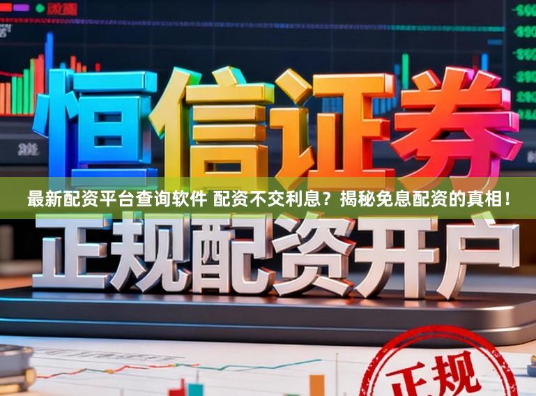 最新配资平台查询软件 配资不交利息？揭秘免息配资的真相！